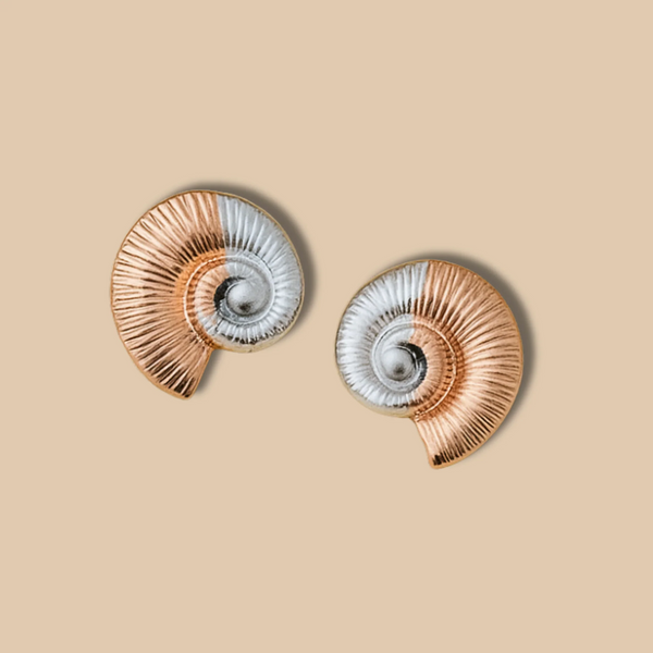 Elegant Spiral Rose Gold Earrings for Women – Waterproof & Anti-Tarnish